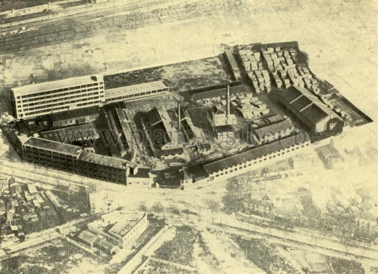Vue arienne de l'usine Pleyel de Saint-Denis - 1938