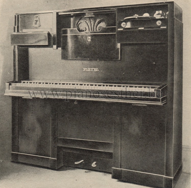 Piano Cortolette à clavier rentrant de Pleyel - 1933